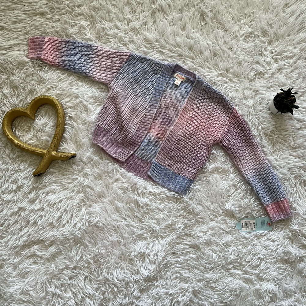 NWT Cat & Jack Pink and Purple Cardigan Sweater